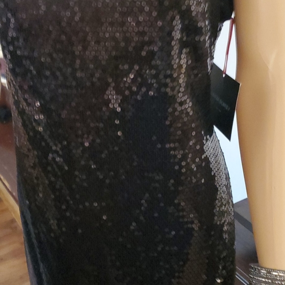 Size 8 Cynthia Rowley Black Sequin Dress NWT - Picture 3 of 16